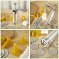 thumbnail image 4 of Cookie Press Kit DIY Cookie Press Decorating Kit Detachable Cookie Decorating Press with 4 Icing Nozzles and 20 Cookie Molds Reusable Dessert Decorating Syringe Set Cookie Maker Press, 4 of 5