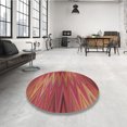 thumbnail image 4 of Ahgly Company Tapis d'Intérieur Lavable en Machine Carré Transitionnel Rouge Cramoisi, 8 Pieds Carré, 4 of 7