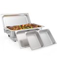 thumbnail image 1 of Electric Chafing Dish Set, 1 x 1/1 + 2 x 1/2 Pan, silver, 1 of 7