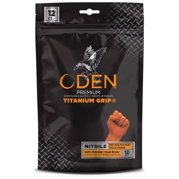 ODEN Premium 12ct Titanium Grip, 7mil Gloves