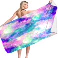 thumbnail image 3 of LSLJS Beach Towel Summer Beach Essentials Beach Towels Microfiber Beach Towel Super Lightweight Colorful Bath Towel Sandproof Beach Blanket Multi-Purpose Towel for Travel Swimming Pool 30x60 Inch, 3 of 4