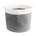 thumbnail image 1 of Unique Bargains Large Storage Baskets Cotton Rope Basket Woven Laundry Basket with Handle, 1 of 5