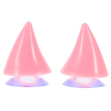 Ventouse Fixation Casque Cornes 1 Paire en Rose pour Sécurité à Chevaucher
