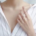 thumbnail image 3 of MasteelfCA Women Fashion Heart Love with Extension Chain Rings Simple Waterdrop Finger Ring for Christmas Gift, 3 of 7