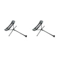 thumbnail image 3 of stanreset 1/2/3 Chaise Pliante d'Extérieur Tabouret Extensible Rétractable Repose-Pieds Pliable Lune Outils Pêche Camping Pique-Nique Repose-Pieds Gris 2 Pcs, 3 of 6