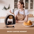 thumbnail image 2 of Single Serve Coffee Maker,1400Watts Fast Brew in 2minutes,Stylish＆Compact Design MINI Q 2 IN 1 Coffee Machines for K cup Capsules & Ground Coffee(Dark Grey), 2 of 8