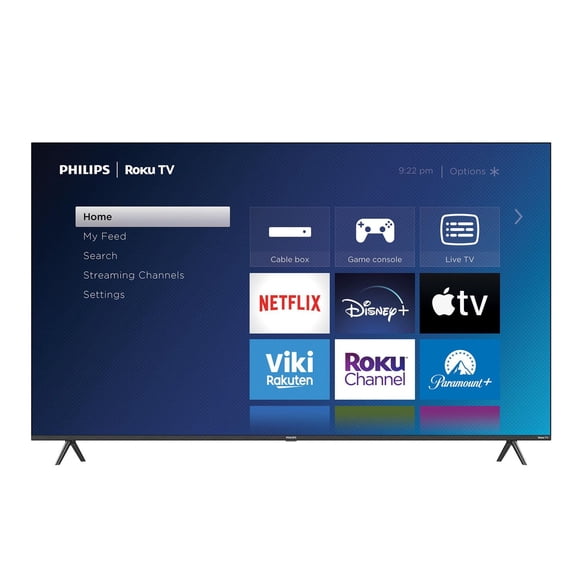 Philips 75 Pouces 4K UHD DEL Roku Télé Intelligente (75PUL6673/F6) - Boîte Ouverte