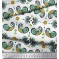 thumbnail image 2 of Soimoi Poly Georgette Fabric Dot,Floral & Paisley Print Fabric by Yard 42 Inch Wide, 2 of 3