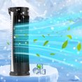 thumbnail image 4 of Dvruxg Smart Tower Fan, Bladeless Fan, LED Lights, USB Powered Fan, Oscillating Fan, Mini Vertical Fan, for Bedroom Indoor, 4 of 5
