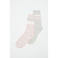 thumbnail image 2 of Urban Planet Chaussettes de Bottes à Double Rayure Douces pour Femmes (2 Paires), 2 of 2