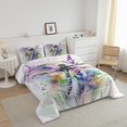 thumbnail image 3 of Erosebridal Ensembles de Literie Chic Libellule Complet avec Couette pour Filles, Insert de Couette Floral Aquarelle pour Maman, Réversible 3 Pcs, Ultra Doux, 3 of 7