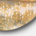 thumbnail image 2 of Designart 'Glam Cream and Brown Curious Sky' Glam Metal Circle Wall Art, 2 of 3