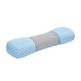thumbnail image 1 of Neck Pillow Blue, Ergonomic Cervical Support Pillow with Memory Foam, Contoured Design for Side and Back Sleepers, Removable Breathable Cover for Pain Relief, 19.6x4.7x3.9 Inches, 1 of 7
