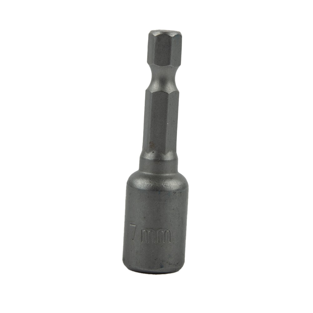 1pc Hex Socket Magnetic Nut Screwdriver 1/4” Hex Shank Electric Drill Bits For Power Drills Drivers Socket 6-13mm