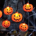 thumbnail image 2 of Orange Pumpkin Lights - 10 Count, 2 of 4
