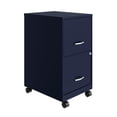 thumbnail image 1 of 18" 2 Drawer Mobile Smart Vertical File Cabinet, Navy, 1 of 4