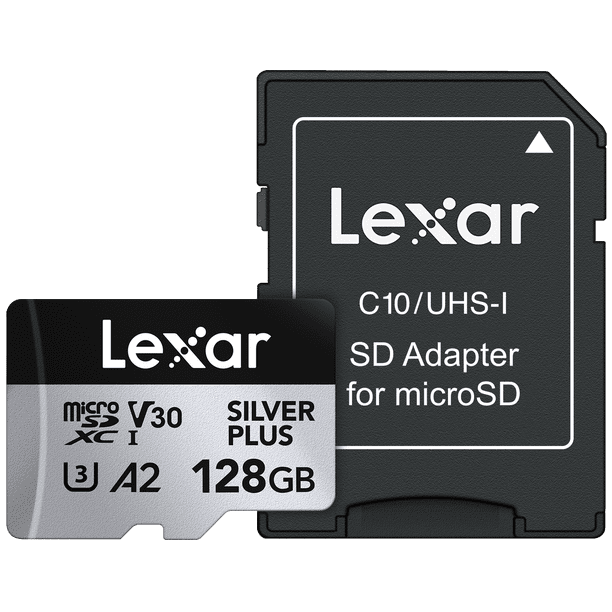 Lexar Professional 128GB SILVER PLUS microSDXC™ UHS-I Card