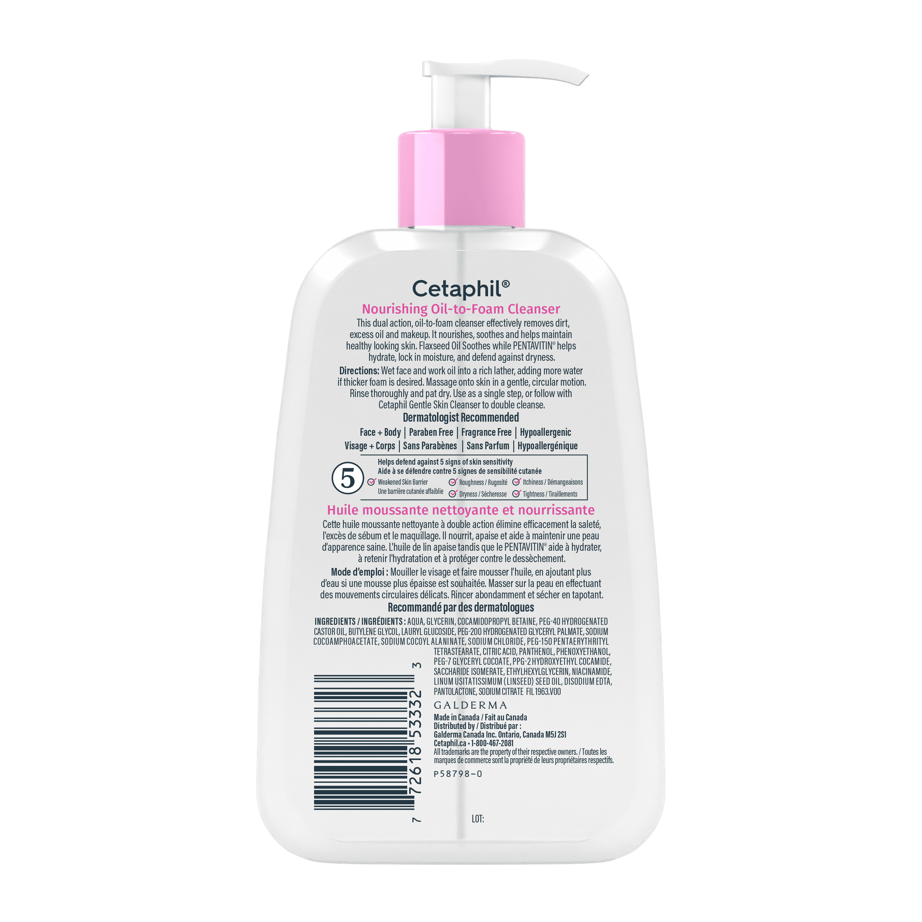 Cetaphil Nourishing Oil to Foam Cleanser