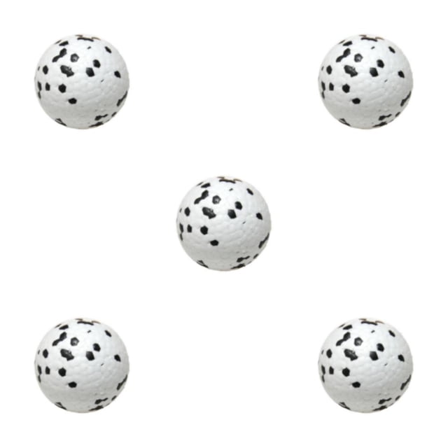 Langgg PC Durable Bite Resistant Toy Balls For Dogs ETPU For Long-Lasting Fun With Good Wear Resistance White Black 7cm 5Set