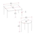 thumbnail image 3 of Ensemble de tables basses et d'appoint d'intérieur CorLiving Arlo avec finition marbrée, 3 of 10