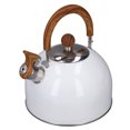 thumbnail image 1 of Uadme Bouilloire à Sifflement pour la Maison Bouilloire à Sifflement Capacité De 2,5 L Blanc Acier Inoxydable 304 Chauffage Rapide Poignée Ergonomique Bouilloire à Sifflet pour la Maison, 1 of 14