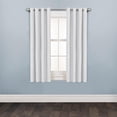 thumbnail image 1 of Mainstays Faux Suede 63" Drapery Grommet Window Curtains Panel, White, 1 of 6
