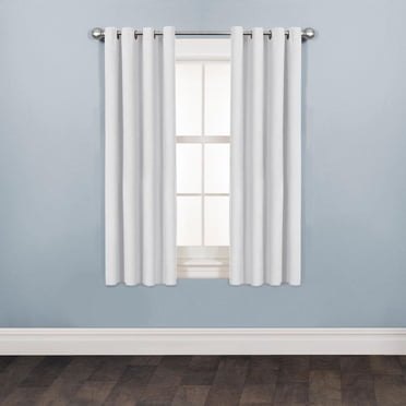 Panneau de rideaux de fenêtre en fausse daim de 63" en fausse draperie, panneau blanc