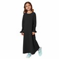 thumbnail image 1 of EnJoCho Robe Abaya pour Filles à Col Ras du Cou, Maxi, Kaftan de Prière pour le Ramadan et la Mosquée, Robe Confortable et Modeste pour Tous les Jours, Fête des Fêtes, Robe pour Enfants, 1 of 4