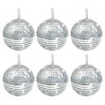 thumbnail image 3 of Boule Décorative En Verre À Suspendre (Argent) - Lot De 6, 3 of 4