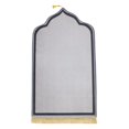 thumbnail image 2 of Elegant Prayer Mat Washable Floor Mat with Tassel Worship Blanket Prayer Rug for Gray, 2 of 9