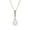Yellow Gold, variant on Cate & Chloe Gabrielle 18k White Gold Plated Shell Pearl Necklace with Swarovski Crystals for Women