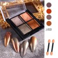 thumbnail image 1 of Heliisoer Nail Art Solid Mirror Powder 4 Color Pan Nail Mirror Glitter, 1 of 2