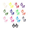 thumbnail image 3 of Decodeary Love Heart Earrings Set Lightweight And Easy To Wear Multiple Colors Available Pink, 3 of 6