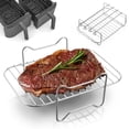 thumbnail image 2 of Pompotops Airer Fryer Rack Double Pot Accessories Oven Grill Steam Rack Airer Fryer Double Pot Clearance, 2 of 8
