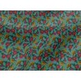 thumbnail image 4 of oneOone Viscose Jersey Fabric Leaves & Floral Block Printed Craft Fabric BTY 60 Inch Wide, 4 of 4