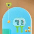 thumbnail image 3 of pitrice Indoor Hanging Table Tennis Trainer Self Workout Set Button Portable green 2 Paddles, 3 of 9