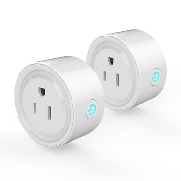 2 pièces, prise intelligente pour contrôler vos appareils de n'importe où. Fonctionne avec Alexa, Google Home. Certifié C ETL US.