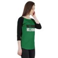 thumbnail image 1 of Inkmeso T-Shirt Raglan pour Femmes à Manches 3/4 Heureux Motivationnel Citation Nothing Haut en Jersey Graphique, 1 of 7