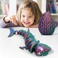 thumbnail image 1 of Birdeem Fish Tank Decorations, Fish Tank Decoration, Sharks Ornament Fish Tank Coffee Table Ornament All Joint Movable Standing Small Gift, Shark Tank Products, 1 of 5