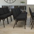 thumbnail image 4 of 4 Pk. HERCULES Series 21''W Stacking Church Chair in Black Dot Patterned Fabric - Gold Vein Frame, 4 of 9