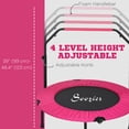 thumbnail image 4 of Soozier Trampoline de Rebond 40 Pouces pour Adulte avec Poignée Ajustable, Rose, 4 of 10