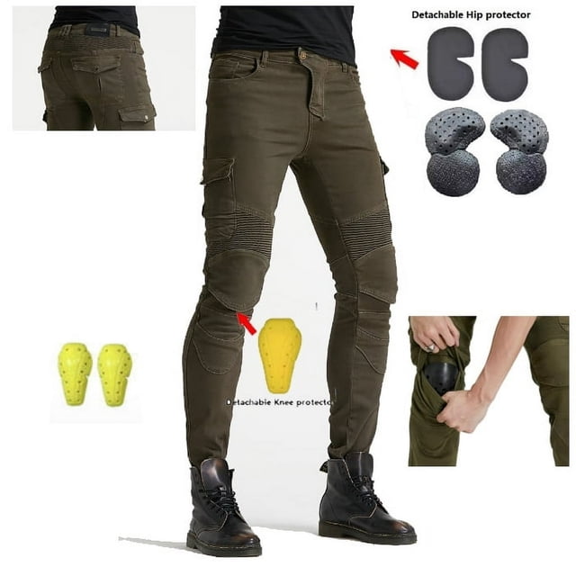 Motorcycle Riding Pants Moto-cross Motorbike Jeans Pants All Season with CE Removable Armored for Men