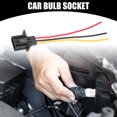 thumbnail image 2 of Unique Bargains 2 Pcs Universal H13 Car Bulb Socket - Auto LED Male Wiring Harness Connector Pigtail Plug - Metal Plastic Black, 2 of 7