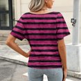 thumbnail image 4 of Weiqiqre Hauts pour Femmes Chemises à Manches Courtes Blouse à Col en V Froncée Tenue de Bureau Décontractée Tunique Basique, 4 of 6