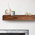 thumbnail image 1 of Luxe Surface 72 inch Floating Shelf Oak Color Wood Fireplace Mantel, 1 of 1