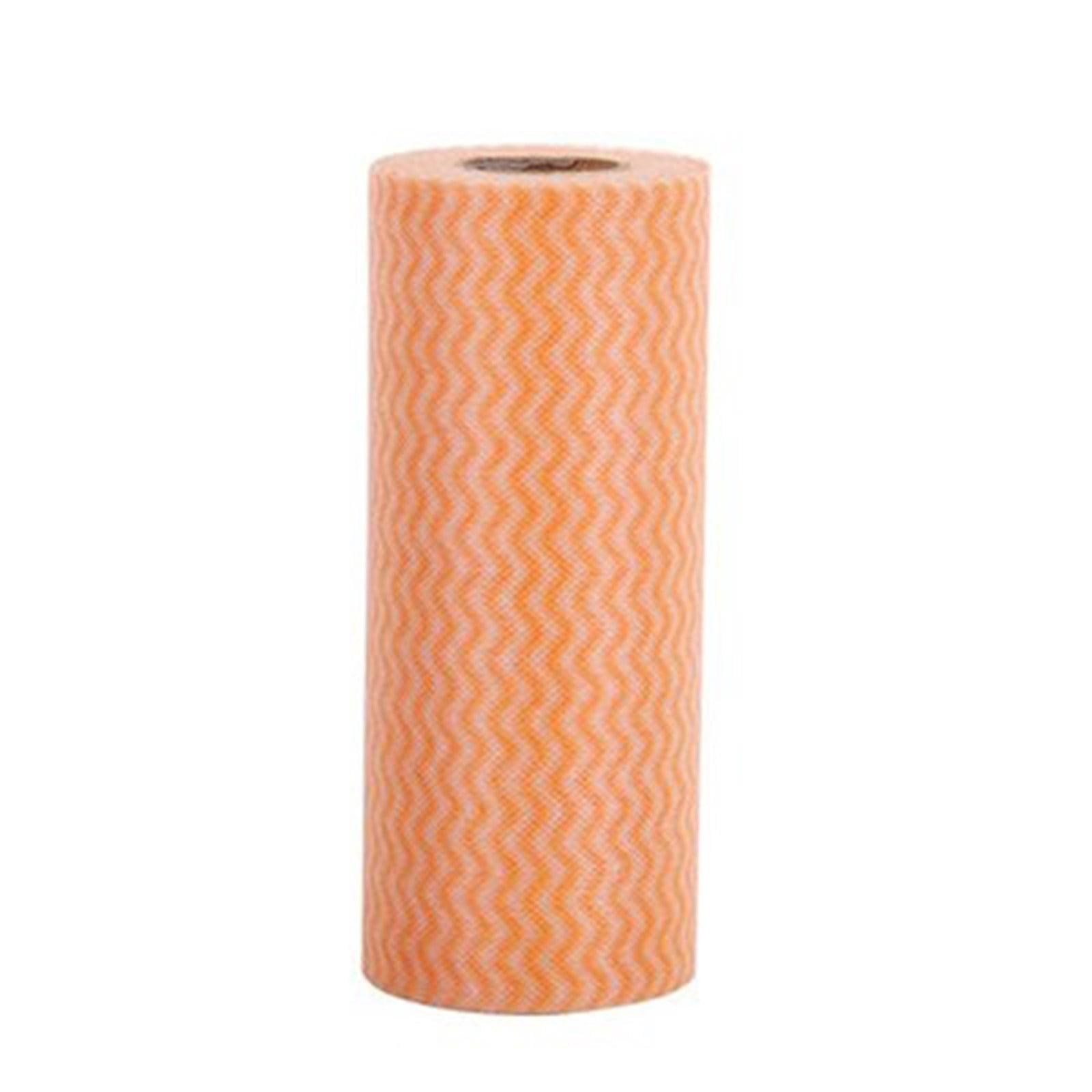 Wuztai Disposable Cleaning Cloths, High Absorbent Washable Non-Woven Wipes Roll, Lint-Free Quick Dry Kitchen Paper Towels for Dishes Counters Appliances
