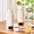 thumbnail image 1 of Travel Portable Large Capacity Electric Water Kettle, Insulated Design, Constant Temperature Heating, Stainless Steel Build, Energy Efficient, Quiet Operation, Cordless Base, Wide Base, 1 of 8