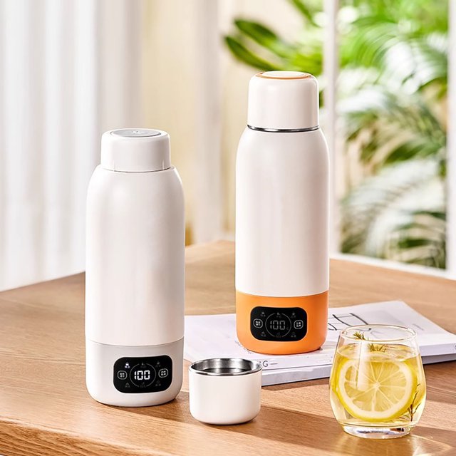 Travel Portable Large Capacity Electric Water Kettle, Insulated Design, Constant Temperature Heating, Stainless Steel Build, Energy Efficient, Quiet Operation, Cordless Base, Wide Base