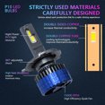 thumbnail image 2 of P10 H4/9003 LED Headlight Bulbs IP68 Waterproof Car LED Headlight Bulbs 6000K 300W 36000LM Bright, 2 of 7