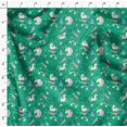 thumbnail image 4 of Soimoi Green Poly Georgette Fabric Unicorn & Rainbow Nature Print Sewing Fabric Yard 42 Inch Wide, 4 of 5